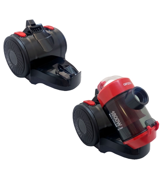 Пылесос Ginzzu VS427 черный/красный, 340/1800 Вт, уборка сухая, пылесборник контейнер 2,5 л