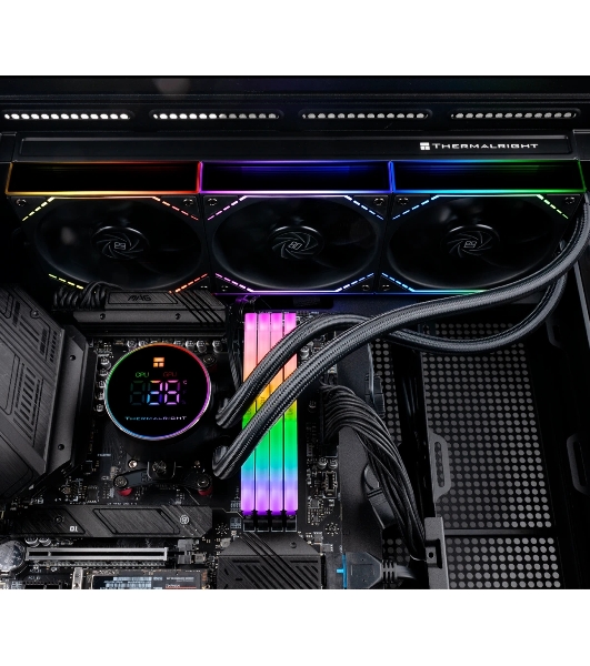 Система жидкостного охлаждения Thermalright Frozen Magic 360 Digital V2 ARGB Soc-AM5/AM4/1200/1700/1851 черный 4-pin 28dB Al LCD Ret (F-MAGIC-360-DIGITAL-BL-ARGB-V2)