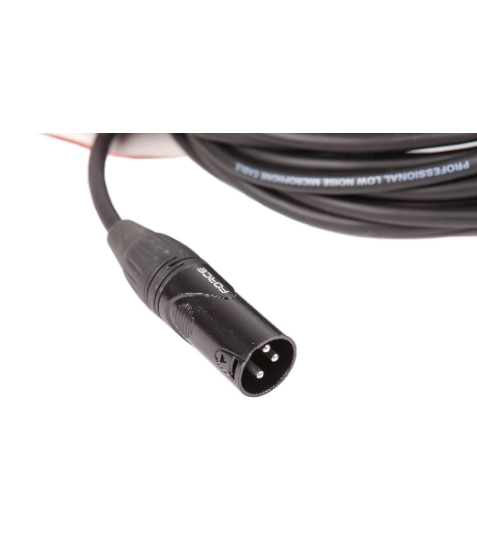 Кабель микрофонный FORCE FMC-06/9XLR (M) - XLR (F), высококачественный балансный, малошумящий с проводниками из безкислородной меди OFC, диаметр 6 мм, черные профессиональные металлические разъемы, длина 9 м, цвет черный