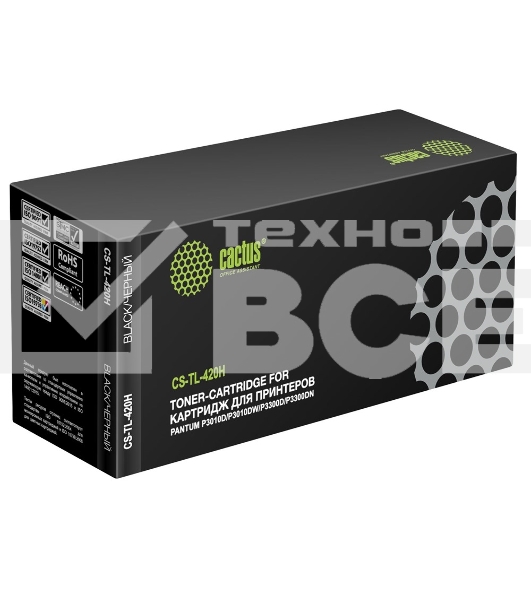 Картридж лазерный Cactus CS-TL-420H TL-420H черный (3000стр.) для Pantum P3010D/P3010DW/P3300D/P3300DN/P3300DN