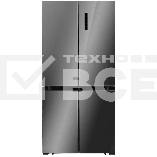 Холодильник  LEX LCD450SsGID серый трехкамерный 288/129л морозилка снизу Side-by-Side