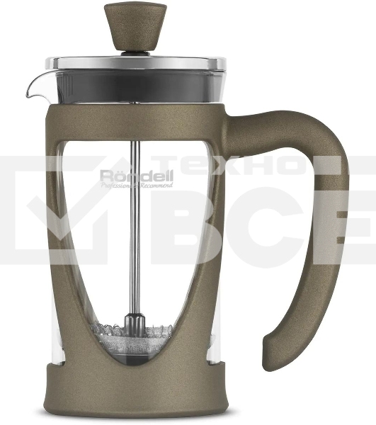 Френч-пресс Rondell Impressia Bronze RDS-1258, 0.35л, бронзовый