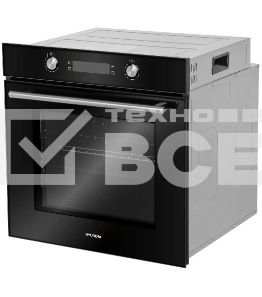 Духовой шкаф электрический Hyundai HEO 6648 BG черный, встраиваемый