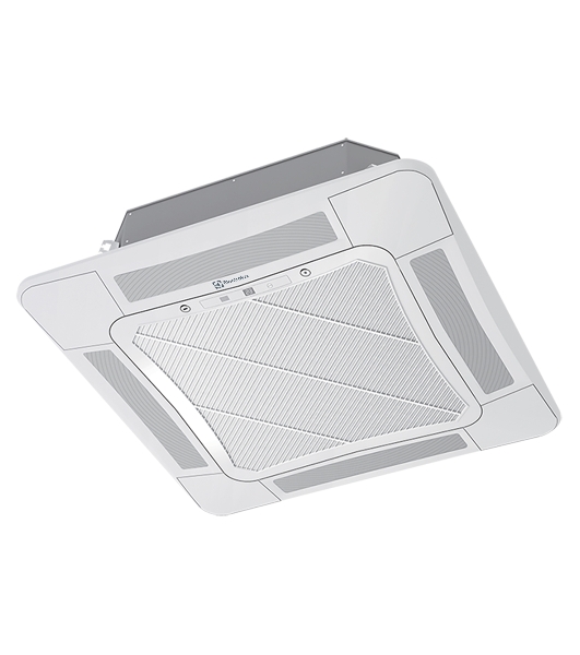 Внутренний блок сплит-системы кассетного типа Electrolux EACC/I-12 FMI/N8_ERP Free match инвертор, 12000 BTU, 35 м², 34 дБ, охлаждение, обогрев, осушение, белый