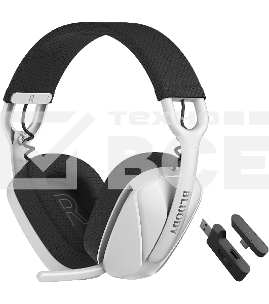 Наушники с микрофоном A4Tech Bloody GR280 Sports белый мониторные оголовье