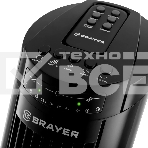Колонный вентилятор BRAYER BR4958BK, механ.упр.,пульт ДУ,вращение90°,мощ-ть50Вт,защита от перегрева, фото2