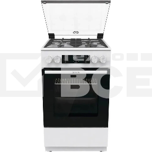 Плита газовая Gorenje GGI5C23WF белый, конфорок 4 газовых, духовка 67 л, 50 см x 85 см x 59.4 см