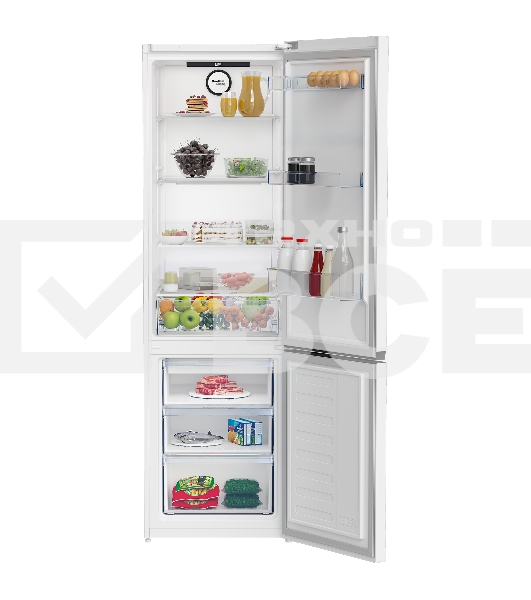 Холодильник Beko B3R0CNK402HW белый двухкамерный 257/100л морозилка снизу, No Frost