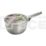 Ковш WEBBER BE-127/2 2,1 л со стеклянной крышкой, 16х9,5 см, нержавеющая сталь, фото2