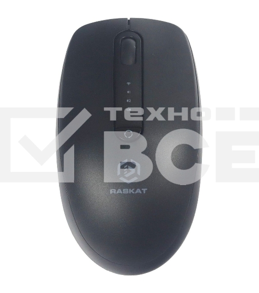 Мышь беспроводная Raskat M002WBR черный, 1600 dpi, радиоканал, Bluetooth, USB, кнопки - 4