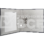 Папка-регистратор Silwerhof A4 75мм ПВХ/бумага черный без. окант. сборная (упак.:2шт), фото2