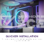 Система жидкостного охлаждения для ПК/Water Cooling System NZXT Kraken Elite 420 RGb (350W, 420мм, LED temp., белый/Fans: 3x140мм, 98.61CFM, 34.5dBA, 2000RPM/Pump height 65мм, 2800RPM, Rad thickness 27мм/S: 1851, 1700, 1200, 115X, AM5, AM4), фото4