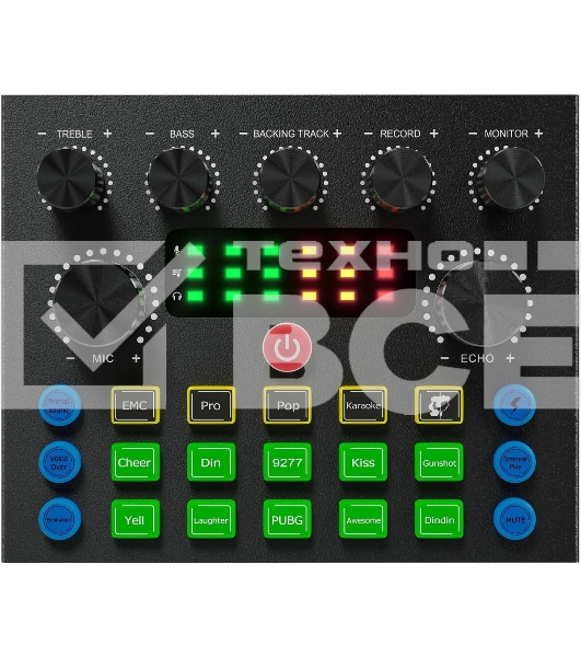 Микрофон проводной Оклик SM-600G 2.5м черный