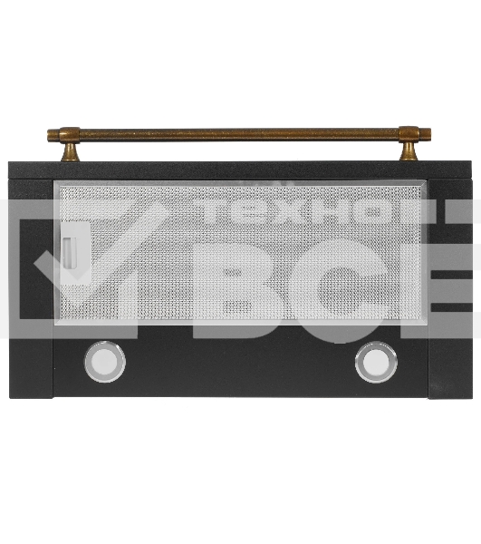 Вытяжка встраиваемая Korting KHP 6617 RN черный/бронзовый, 60 см, 650 куб. м/ч, 58 дБ