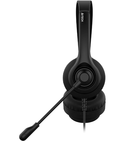 Гарнитура A4Tech HU-8 чёрный, проводная