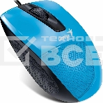 Мышь проводная Genius DX-Mini голубой, 1000 dpi, USB, кнопки - 3, фото3