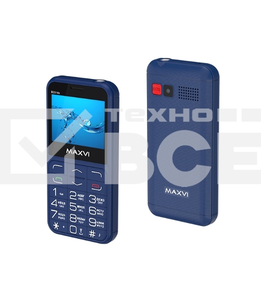 Мобильный телефон Maxvi B231ds синий