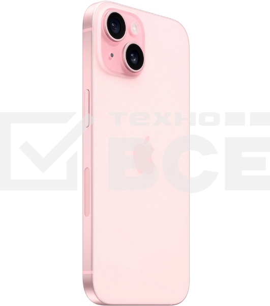 Смартфон Apple iPhone 15, 6/128Gb, розовый