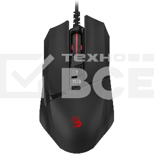 Мышь проводная A4Tech Bloody W65 Max Mini черный, 12000 dpi, USB, кнопки - 9