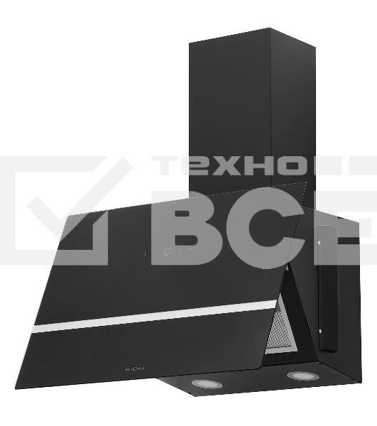 Вытяжка кухонная наклонная Krona BRUNA 600 черный S