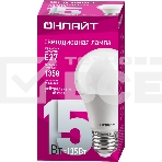 Лампа светодиодная ОНЛАЙТ 61150 OLL-A60-15-230-4K-E27 грушевидная, фото2