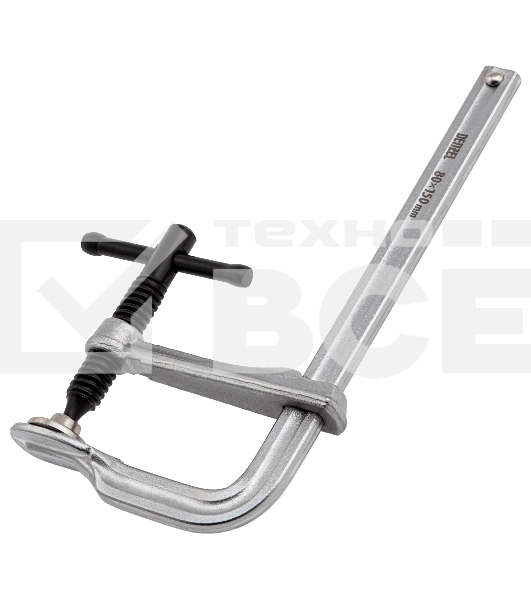 Струбцина Denzel F-образная, 80x150 мм, кованая