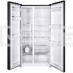 Холодильник Maunfeld MFF177NFSB черный глянц. двухкамерный 263/170л морозилка сбоку, No Frost, Side by Side, фото2