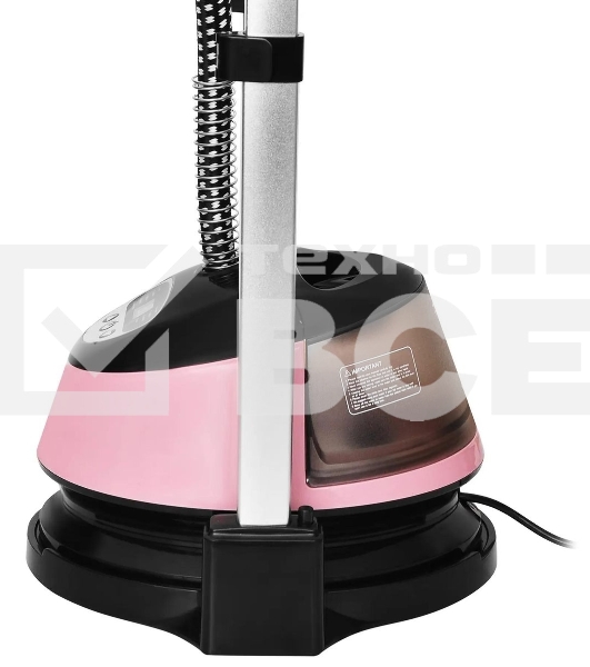 Отпариватель Hyundai H-US02543 розовый/черный, 1800 Вт, 40 г/мин, 1350 мл