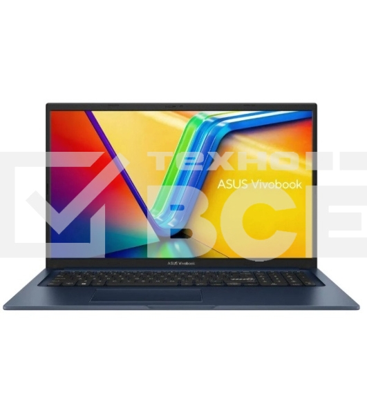 Ноутбук Asus Vivobook 17 X1704VA-AU1108/17.3'/IPS/Intel Core 7 150U/16/512Gb SSD/Intel Graphics/без ОС/синий/2.1kg