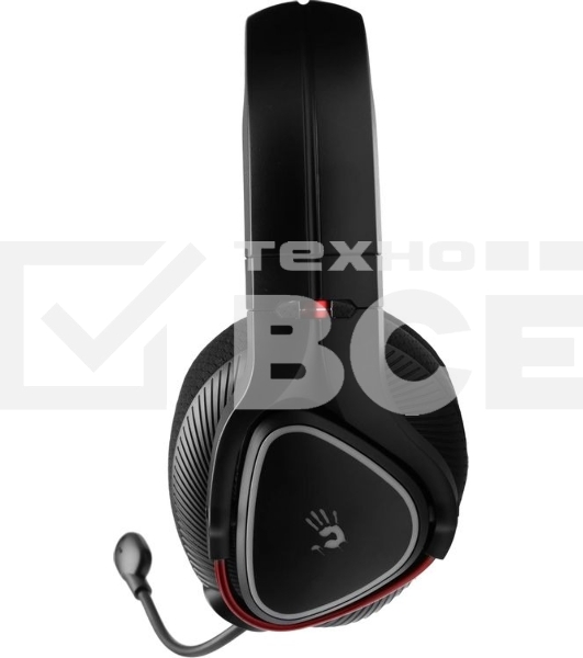 Гарнитура проводная с микрофоном A4Tech Bloody MR710 черный BT оголовье (MR710 BLACK)