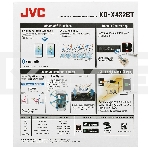 Автомагнитола JVC KD-X482BT, 1 DIN, Bluetooth, USB Type-A, AUX, съёмная панель, фото5