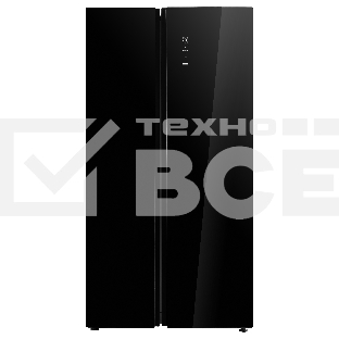 Холодильник Korting KNFS 91797 GN черный двухкамерный 335/175л морозилка сбоку, No Frost, Side by Side