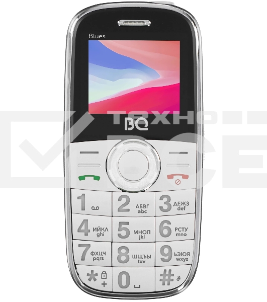 Мобильный телефон BQ 1867 Blues серебристый