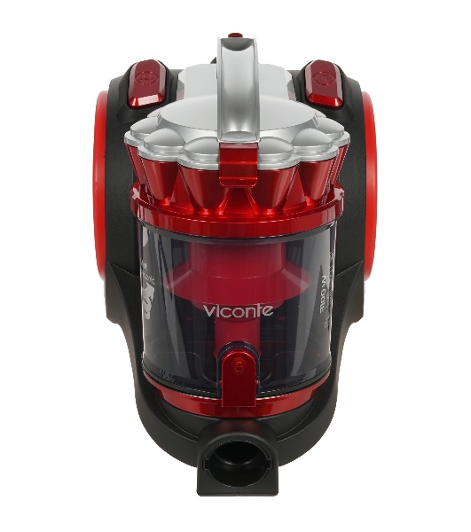 Пылесос Viconte VC-392 красный/черный, 600/3100 Вт, уборка сухая, пылесборник контейнер 2.2 л