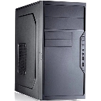 Корпус Foxline FL-733R-450W, Mini-Tower, чёрный, БП 450 Вт, фото 1