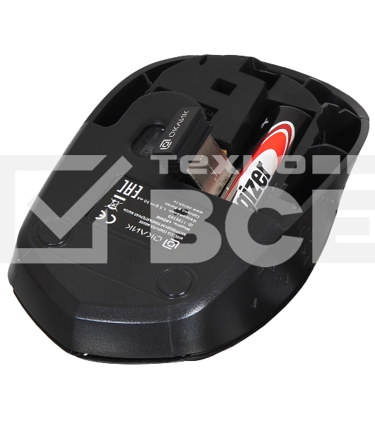 Мышь беспроводная Oklick 488MW синий/черный, 1600 dpi, радиоканал, USB, кнопки - 4