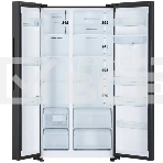 Холодильник Gorenje NRR9185EABXLWD черный матовый двухкамерный 353/191л морозилка снизу, фото6