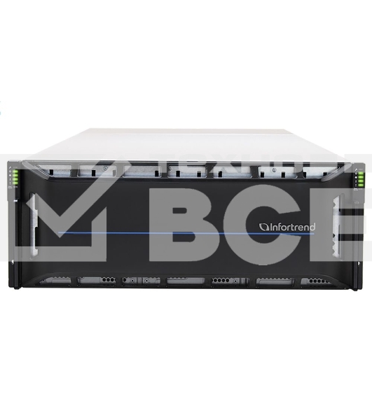 Сетевой накопитель Infortrend CS 2060D-J 4U/60bay, scale-out NAS, dual nodes subsystem including 2x4 Core CPU, 128GB (8x16GB), 8x10GbE(SFP+), 4x12Gb/s SAS EXP. Ports, 2x(PSU+FAN), 2x(SuperCap.+flash), 60 x 3.5