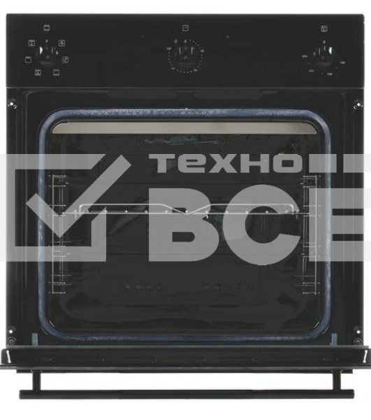 Духовка встраиваемая электрическая Electronicsdeluxe 6006.03 эшв-033 фасад стекло цвет - черный с нержав.ручками, электр.программатор 6-ти кнопочный, утапливаемые ручки, конвекция, гриль, режим разморозки,8 режимов работы, автомат.охлаждение корпуса,подсв