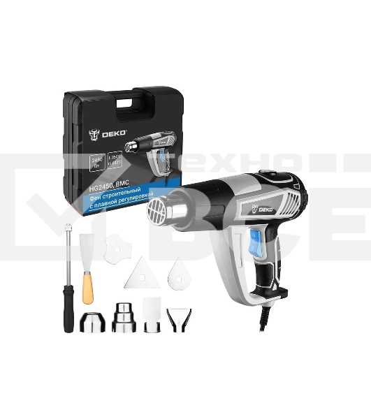 Технический фен Deko HG2450 2450Вт темп.350/600С (085-1130)