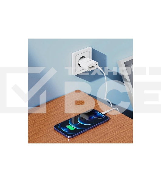 Блок питания (сетевой адаптер) HOCO C88A Star два порта USB, 2.4A, 10.8W белый