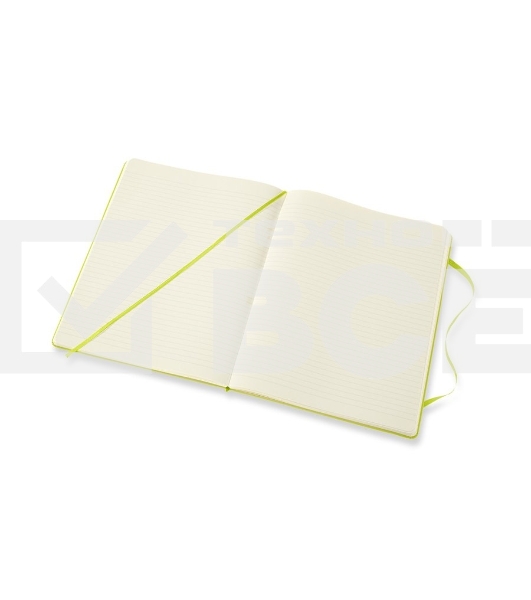 Блокнот Moleskine CLASSIC QP090C2 XLarge 190х250мм, 192 страниц, линейка, твердая обложка, лайм