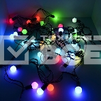 Гирлянда светод. Funray Шарики матовые BL-550M, 40 LED, 5м, мульти (7цв.),черный шнур,, фото 1