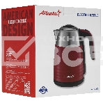 Чайник электрический Atlanta ATH-2445 bordo, фото2