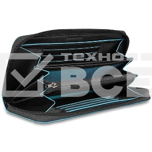 Кошелек женский Piquadro Blue Square PD3229B2/N черный натур.кожа