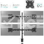 Кронштейн ONKRON D421E для четырех мониторов 13'-32' настольный, черный, фото2