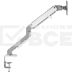 Кронштейн для мониторов Ultramounts UM734SIL серый/серебристый 17'-27' макс.7кг крепление к столешнице поворот и наклон, фото9