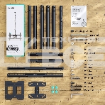 Кронштейн для телевизора ONKRON N2L 32'-80' потолочный, телескопический, черный, фото2