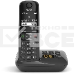 Радиотелефон Dect Gigaset AS690A черный автооветчик АОН, фото 1
