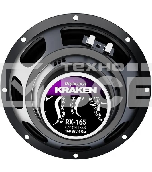 Колонки автомобильные Prology RX-165 160Вт 90дБ 4Ом 16см (6.5дюйм) (ком.:2кол.) коаксиальные двухполосные